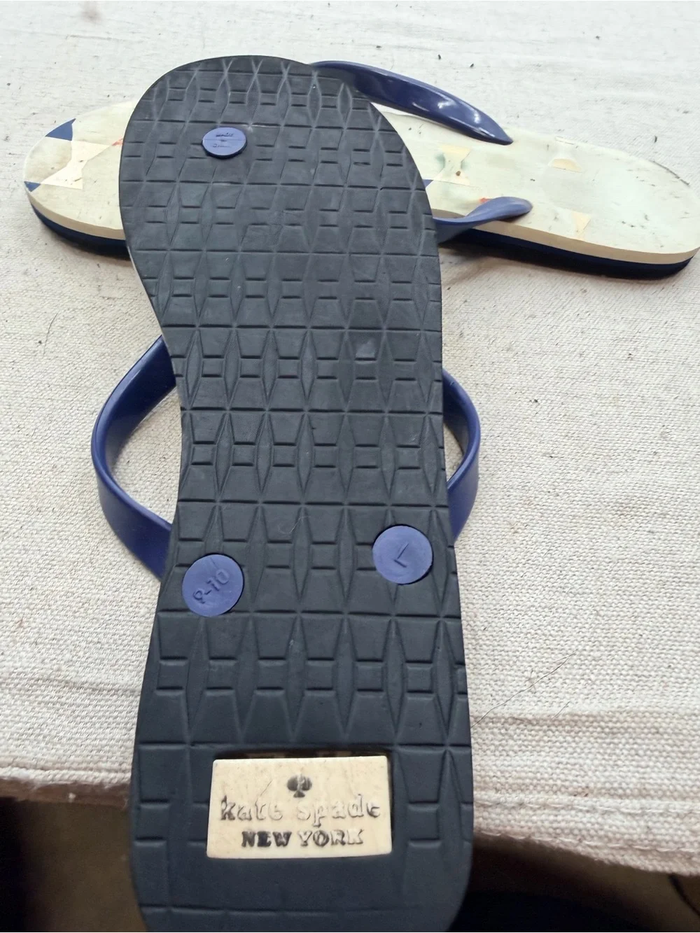 kate spade Black Sandal Sole with Lilac Accents